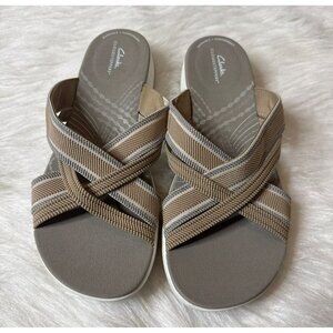 Clarks Cloudsteppers Sport Slide Mira Isle Sandal Women's 10